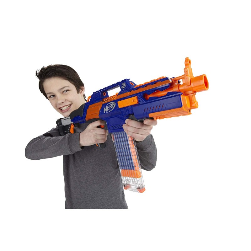 ナーフ ラピッドストライクCS-18　電動フルオート　オレンジトリガー Amazon.co.jp: NERF N-Strike Elite Rapidstrike : Toys & Games